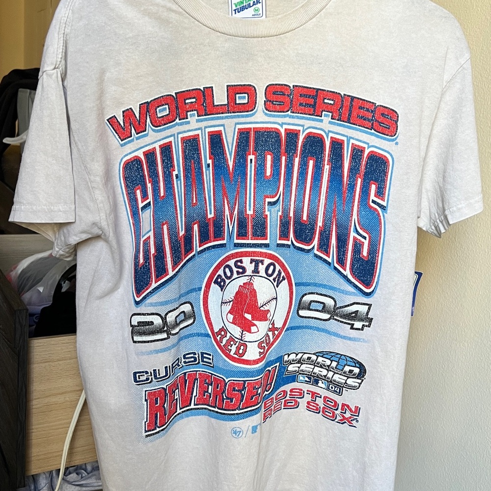 ‘47 Tubular Men’s Retro Vintage T-Shirt Boston Red Sox World Series - M